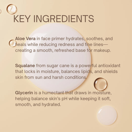 Face Primer | Clean Makeup Primer with Aloe Vera & Squalane